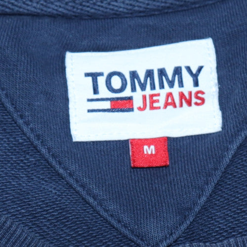 Mens UK Size M Tommy Jeans Blue Pullover Sweatshirt