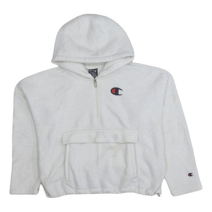 Womens UK Size XS Champion White Pullover Hoodie