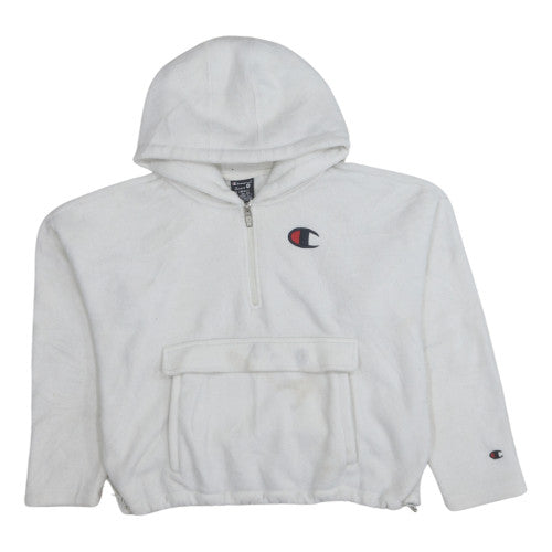 Womens UK Size XS Champion White Pullover Hoodie