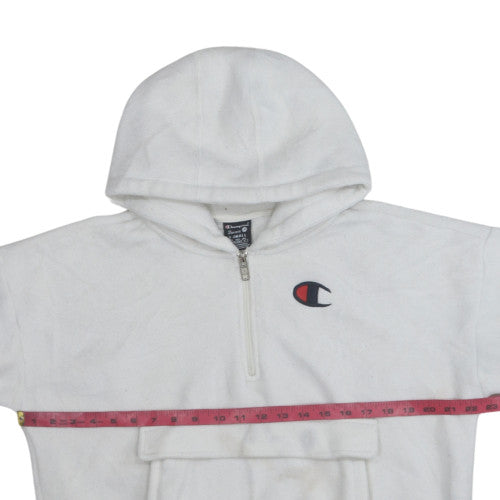Womens UK Size XS Champion White Pullover Hoodie