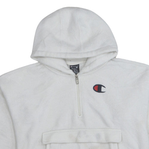 Womens UK Size XS Champion White Pullover Hoodie