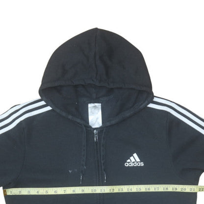 Mens UK Size M adidas Black Full Zip Hoodie