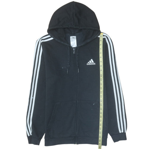 Mens UK Size M adidas Black Full Zip Hoodie