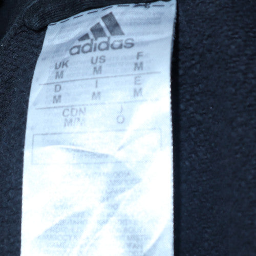 Mens UK Size M adidas Black Full Zip Hoodie