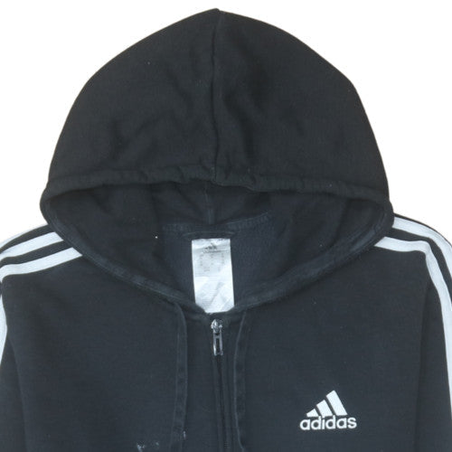 Mens UK Size M adidas Black Full Zip Hoodie