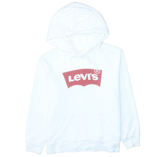 Mens UK Size M Levi's White Pullover Hoodie