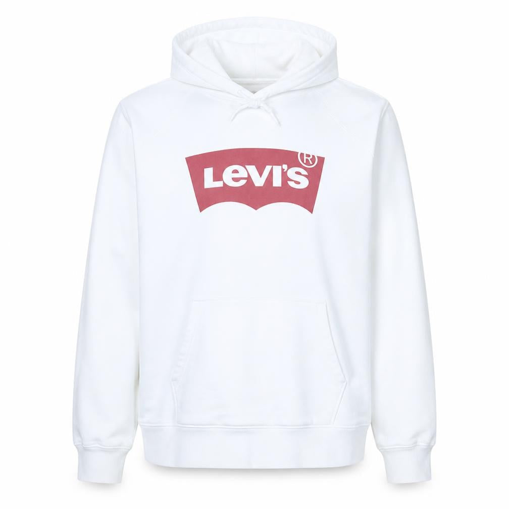 Mens UK Size M Levi's White Pullover Hoodie
