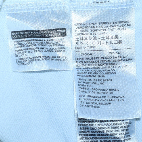 Mens UK Size M Levi's White Pullover Hoodie