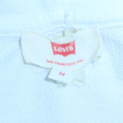 Mens UK Size M Levi's White Pullover Hoodie
