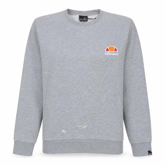 Front view of Ellesse women’s grey logo sweatshirt uk 10 pullover cotton blend