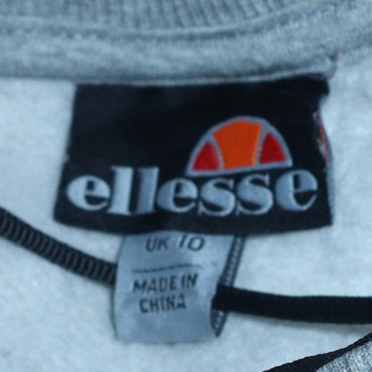 Womens UK Size 10 ellesse Grey Pullover Sweatshirt