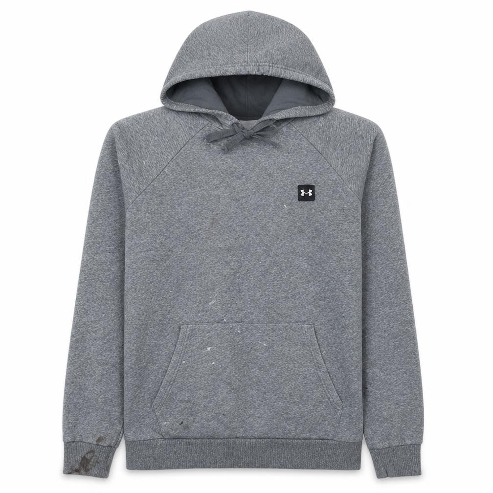 Mens UK Size L Under armour Grey Pullover Hoodie