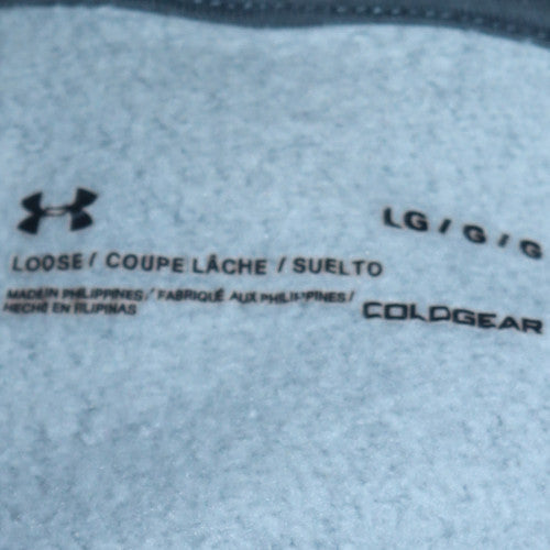 Mens UK Size L Under armour Grey Pullover Hoodie