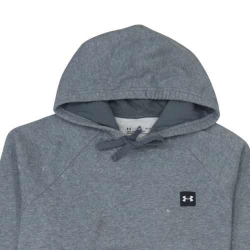 Mens UK Size L Under armour Grey Pullover Hoodie