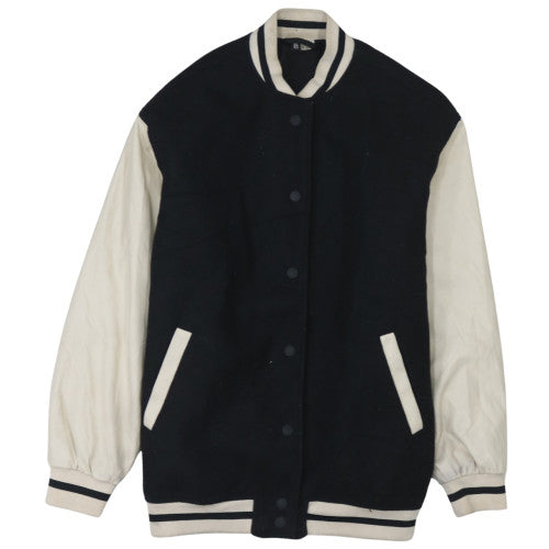 H&M Men's Black Varsity Jacket XS Regular Polyester