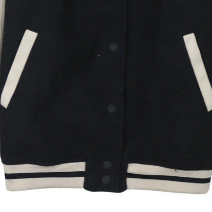 H&M Men's Black Varsity Jacket XS Regular Polyester