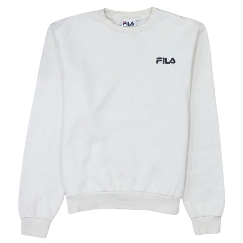 Womens UK Size 12 FILA White Pullover Sweatshirt