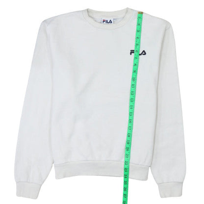 Womens UK Size 12 FILA White Pullover Sweatshirt