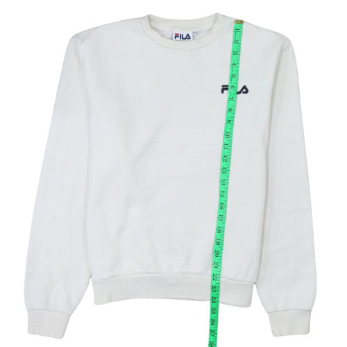 Womens UK Size 12 FILA White Pullover Sweatshirt