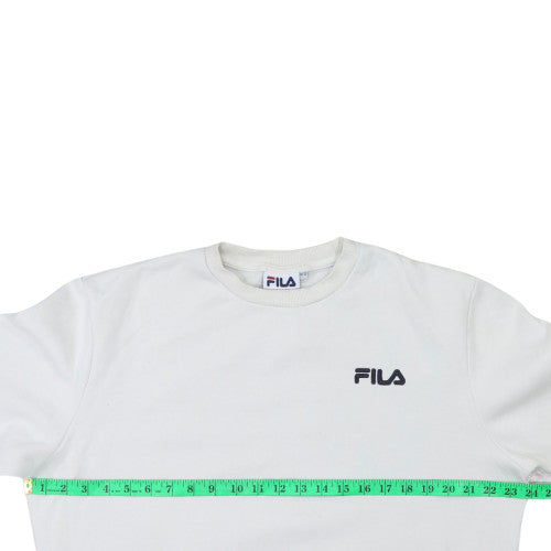 Womens UK Size 12 FILA White Pullover Sweatshirt