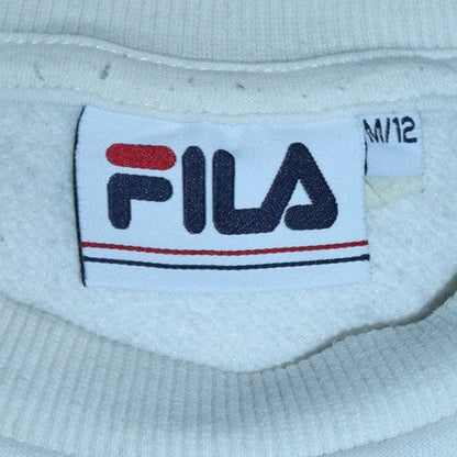 Womens UK Size 12 FILA White Pullover Sweatshirt