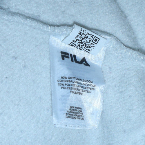 Womens UK Size 12 FILA White Pullover Sweatshirt