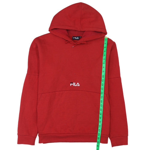 Mens UK Size XL FILA Red Pullover Hoodie