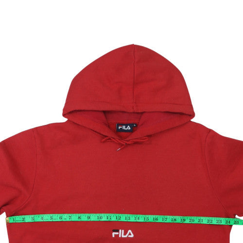 Mens UK Size XL FILA Red Pullover Hoodie