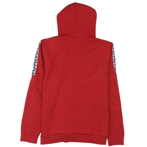 Mens UK Size XL FILA Red Pullover Hoodie