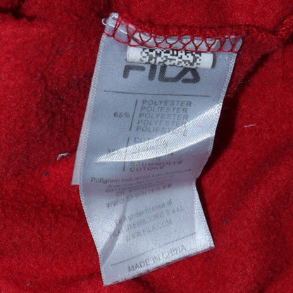 Mens UK Size XL FILA Red Pullover Hoodie