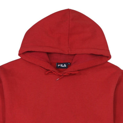 Mens UK Size XL FILA Red Pullover Hoodie