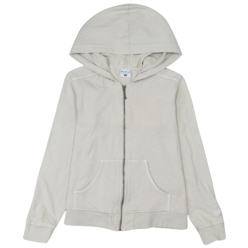 Womens UK Size L Columbia Beige Full Zip Hoodie