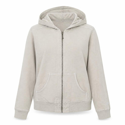 Womens UK Size L Columbia Beige Full Zip Hoodie
