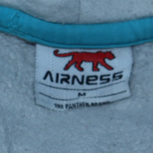 Mens UK Size M Airness Grey Pullover Hoodie