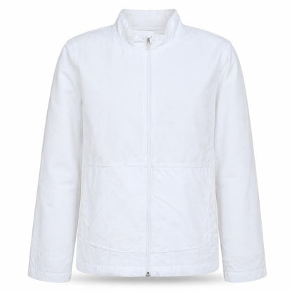 Nike Women White Full Zip Lightweight Jacket Size 8/10