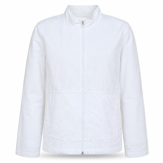 Nike Women White Full Zip Lightweight Jacket Size 8/10