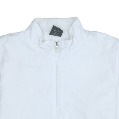 Nike Women White Full Zip Lightweight Jacket Size 8/10