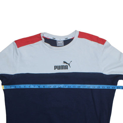 Mens UK Size L PUMA Blue Pullover Sweatshirt