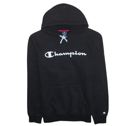 Mens UK Size L Champion Black Pullover Hoodie