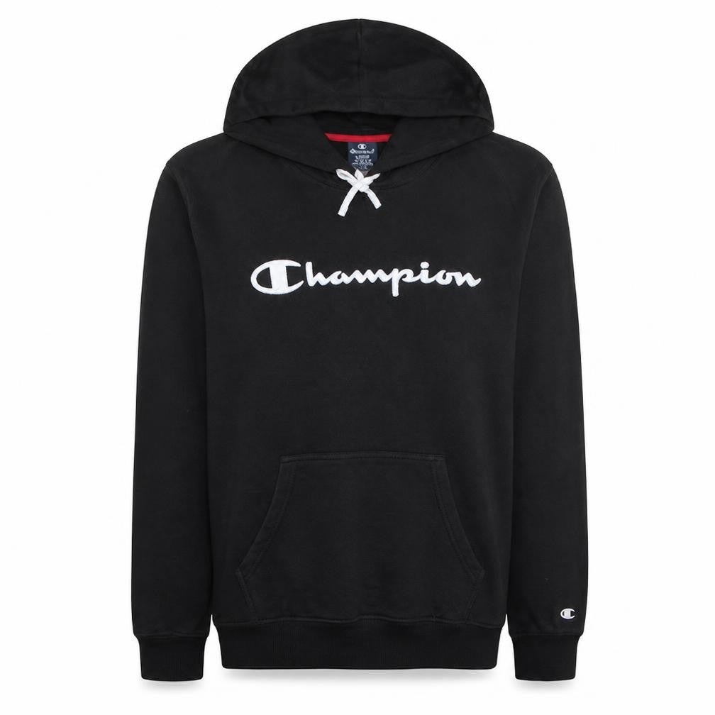 Mens UK Size L Champion Black Pullover Hoodie