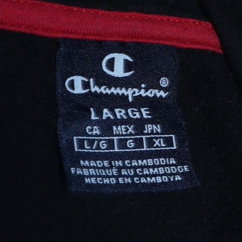 Mens UK Size L Champion Black Pullover Hoodie