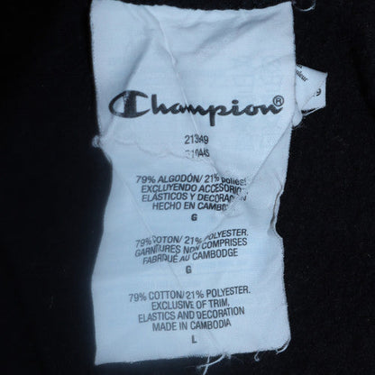 Mens UK Size L Champion Black Pullover Hoodie