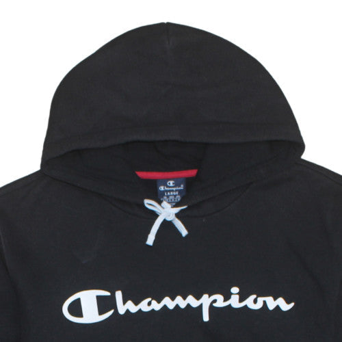 Mens UK Size L Champion Black Pullover Hoodie