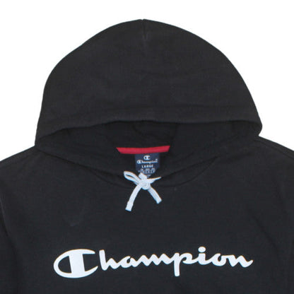 Mens UK Size L Champion Black Pullover Hoodie