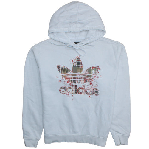 Womens UK Size 8 adidas White Pullover Hoodie