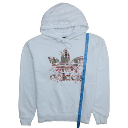 Womens UK Size 8 adidas White Pullover Hoodie