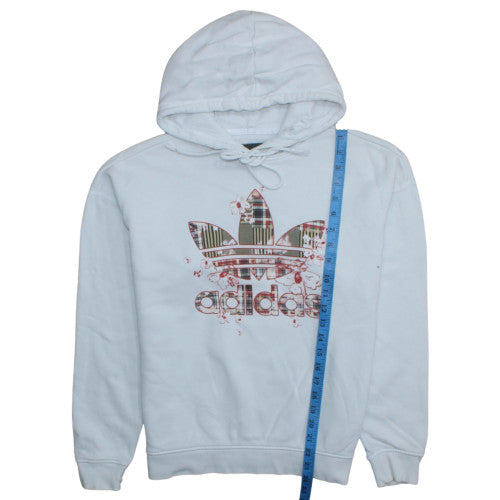 Womens UK Size 8 adidas White Pullover Hoodie