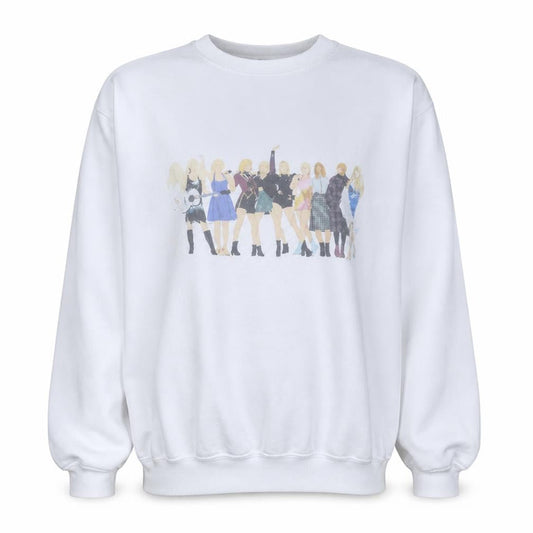 Womens UK Size 4XL Gildan White Pullover Sweatshirt