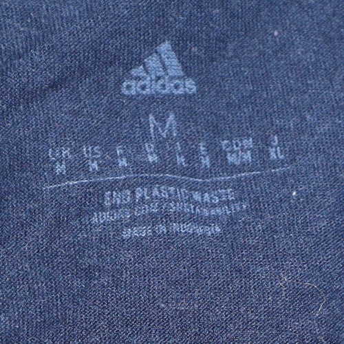 Adidas Men's Navy Blue Crew Neck Short Sleeve T-Shirt M Cotton
