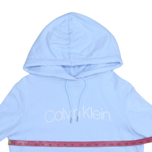 Womens UK Size M Calvin Klein Blue Pullover Hoodie